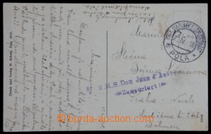 121639 - 1918 S.M.S. DON JUAN d´AUSTRIA, fialové 2-řádkové cenzu