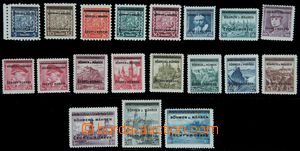 121747 - 1939 Pof.1-19, Overprint issue, complete, mint never hinged,