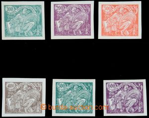 121772 -  Pof.164N-169N, unissued stmp without perf, 2x hinged (No.16