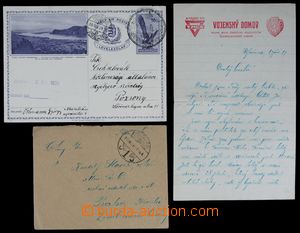 121776 - 1919-38 sestava 2ks celistvostí; dopis do Prahy včetně ob