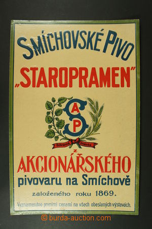 121805 - 1930 PIVOVARNICTVÍ  Smíchovské pivo STAROPRAMEN, barevná
