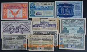121837 - 1927-38 ČSR I.  sestava 10ks losů třídní loterie; různ
