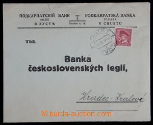 121859 - 1939 firemní dopis fy Podkarpatská banka, adresováno do H