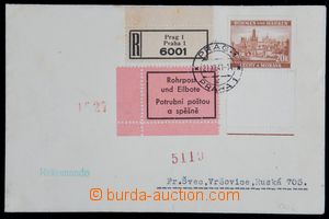 121867 - 1941 PNEUMATIC TUBE POST  philatelically motivated Reg maili