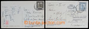 121917 - 1935-40 2 pcs of Ppc sent to Czechoslovakia, with Mi.29, 31,