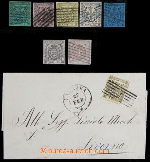 121946 - 1852-59 comp. 7 pcs of classical stamp, contains Mi.1 II. - 