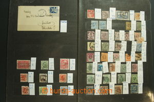 122125 - 1900-30 PERFINY  partie perfinů na 2 zásobníkových kart