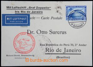 122199 - 1930 Let-lístek do Brazílie s předtištěnou adresou pře