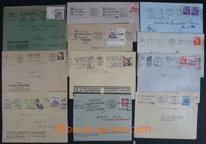 122216 - 1940-44 comp. 11 pcs of letters with MC, m,. Prague trade fa