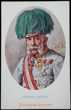 122254 - 1914 FRANZ JOSEF I., Viribus Unitis, kreslená barevná, nep