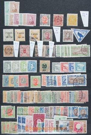 122266 - 1876-1940 comp. of stamps on stockbook card, i.a. Mi.5B, 95,