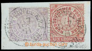 122311 - 1871 Mi.NV13 + NV16, známky Severoněmeckého spolku ¼