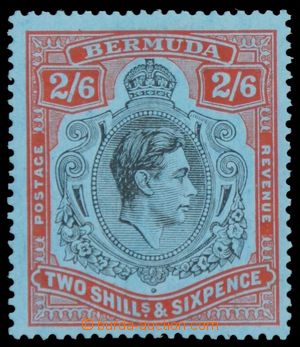 122321 - 1938 Mi.112 (SG.117), George VI. 2´6Sh, chalky paper, perf 