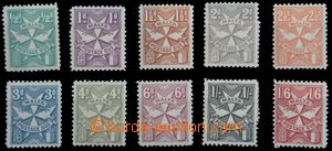122346 - 1925 Mi.P11-20 (SG.D11-20), Maltese cross, cat. Gibbons 
