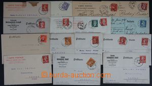 122363 - 1919-26 FRANCE  selection of 16 pcs of commercial PC sent to
