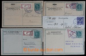 122366 - 1918-19 AUSTRIA  comp. 5 pcs of commercial entires sent to C