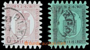 122391 - 1866 Mi.5Bx, 6Bx, Coat of arms, exp. Pfenninger, Schwenson, 