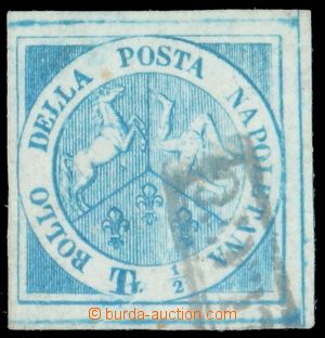 122408 - 1860 Mi.8 (Sass.15), Trojdílný znak ½Tor modrá, frag