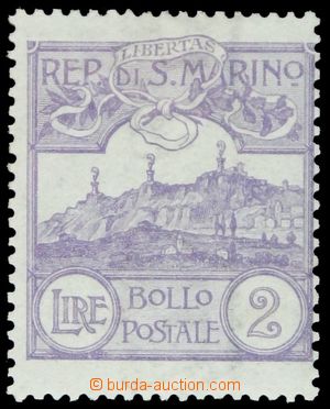 122418 - 1903 Mi.44, Monte Titano 2L světle fialová, zk. Pfenninger