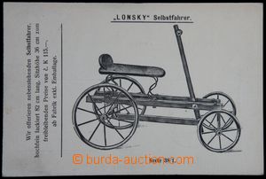 122419 - 1920 reklamní lístek na samochodku firmy Lonský z Nového