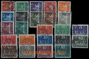 122424 - 1924 Mi.144-155, 159-170, International Postal Congress and 