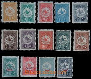 122431 - 1908 Mi.134-143C, 150-153C, Postage, perf 12, c.v.. 390€