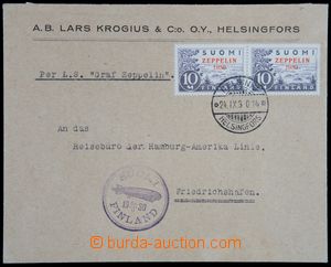 122453 - 1930 FINSKO  dopis do Friedrichshafenu přepravený LZ 127, 