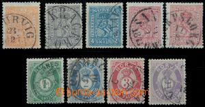 122518 - 1867-72 comp. 9 pcs of classical stamp, contains Mi.12-15, v