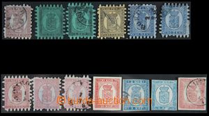 122519 - 1866-72 comp. 9 pcs of classical stamp, contains Mi.5, 6 (2x