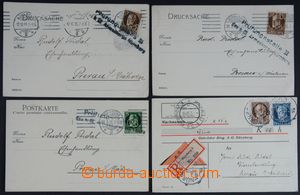 122579 - 1915-16 GERMANY / BAYERN   4ks firemních lístků vyfr. vý