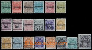 122608 - 1909 Mi.82-95, 97a+b-100 (SG.100-118), Přetisk, série 20ks