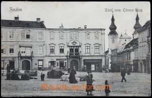 122776 - 1910 ZNOJMO (Znaim) - lidé na náměstí; prošlá, lehké 