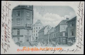 122783 - 1898 BRNO (Brünn) - Masaryk's street, people; long address,