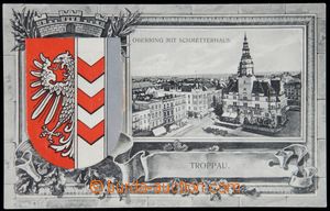 122792 - 1915 OPAVA (Troppau) - pohlednice se znakem a skládačkou, 