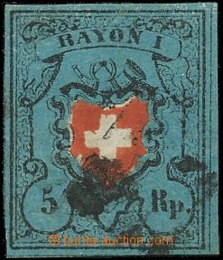 124010 - 1850 Mi.7II., RAYON I., krásný střih, hezký exemplář, 