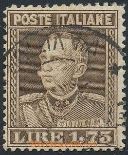 124261 - 1929 Mi.264B, Král Viktor Emanuel III. 1,75L, zoubkování 