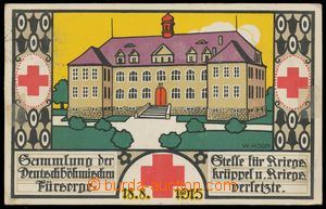 124262 - 1915 LIBEREC - Red Cross, drawn color postcard (sign. W. Koc