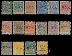 124278 - 1891-92 Mi.1-10, 18 (SG.1-13, 6a, 9a, 19), overprint B.C.A.,