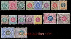 124280 - 1902 Mi.58-74 (SG.127-143), Edward VII., set 17 pcs of stamp