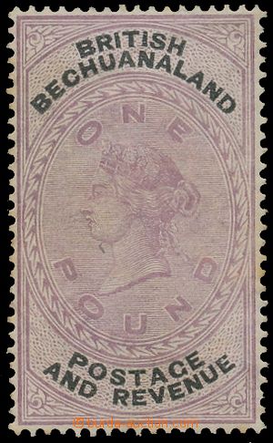124282 - 1887 Mi.20 (SG.20), Queen Victoria 1£; lilac, catalogue