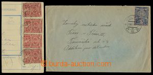 124286 - 1920-21 POSTAL USAGE OF REVENUE STAMPS  selection of letters