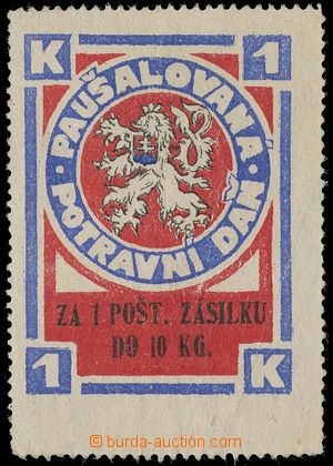 124304 - 1924-25 Pof.PN2, Lion in circle 1 Koruna, issue without gum 