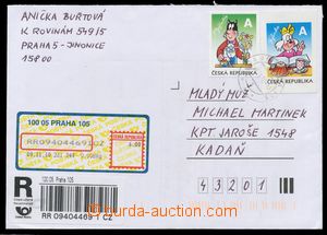124314 - 2010 Reg letter with Pof.657, 630, Myšpulín, Fifinka witho