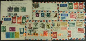 124344 - 1957-58 comp. 10 pcs of letters, from that 8 pcs of air-mail