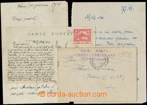 124368 - 1918-19 FRANCE  comp. 2 pcs of entires Us by courier mail fr