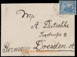 124377 - 1911 smuteční dopis do Německa vyfr. zn. Mi.46, kvůli č