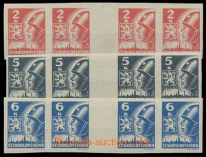 124430 -  Pof.354-356Mv(4), Košice-issue, 4-stamps horiz. gutter, un