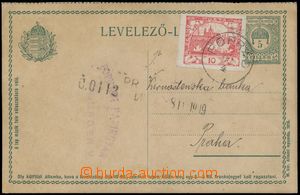 124464 - 1919 CP88, 5f, I. díl z uherské dvojité dopisnice Mi.P49,