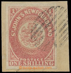 124481 - 1862 Mi.15y, value 1Sh light rose, II. printing, stamp. in/a