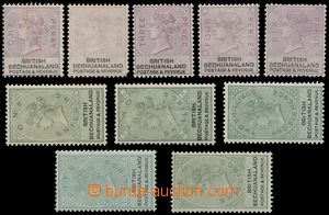 124507 - 1888 Mi.10-19 (SG.10-19), Queen Victoria, set 10 pcs of stam